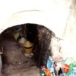14 a setps going down to wine celler